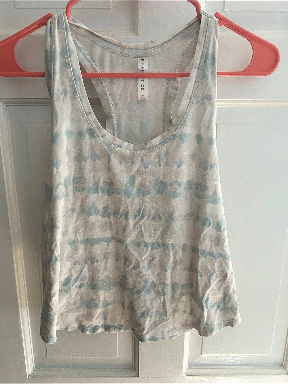 Fabletics Tie-Dye Racerback Tank Blue & Pink Size Medium